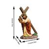 4.33x1.97x4.72in Cross Sculpture Resin Table Ornament  Automotive Interior Decoration