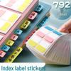 Index & Classification Transparent Writable Adhesive Stickers for Student Marking