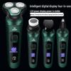 9D High-Power Electric Shaver with Digital Display, USB Charging, Washable Design, Floating Razor & Multifunctional Beard Trimmer
