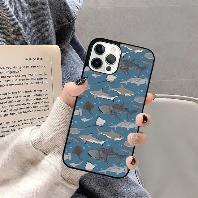 Чехол для телефона Рыба Китовый Акула Для iPhone 17 Air 16 15 14 13 12 11 Pro Max Plus Max Cover Shell coque