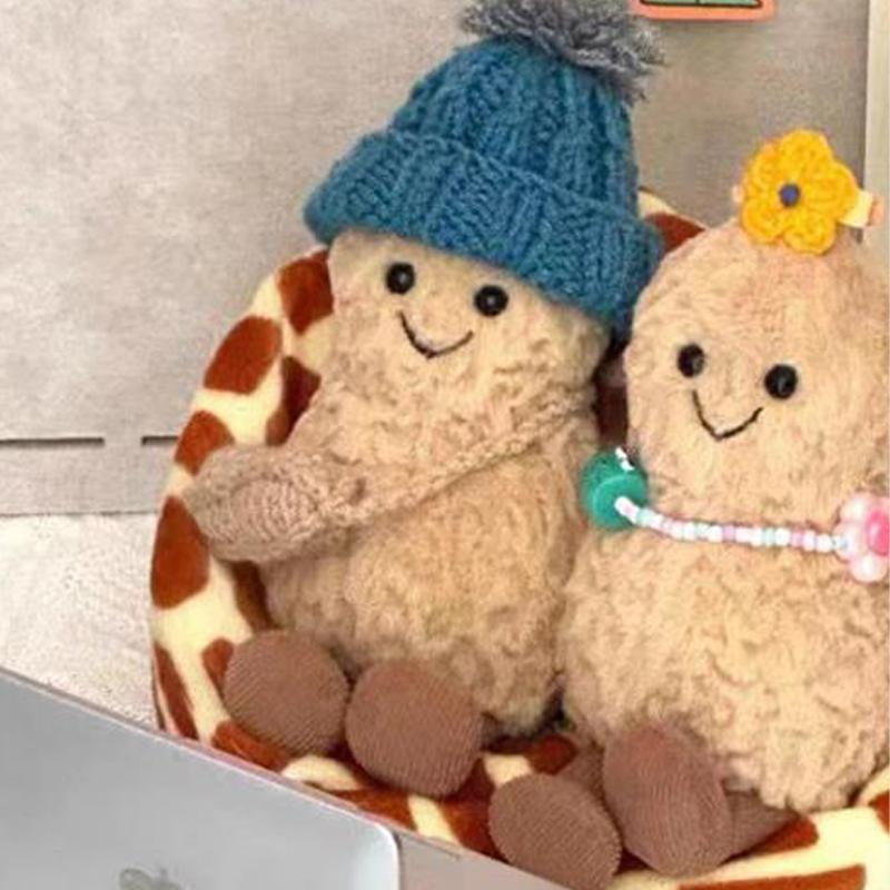 15 см маленькая кукла-арахис, украшение для гостиной, подвеска, предметы домашнего обихода, милая игрушка для кошки, плюшевая игрушка, подарок для девочки