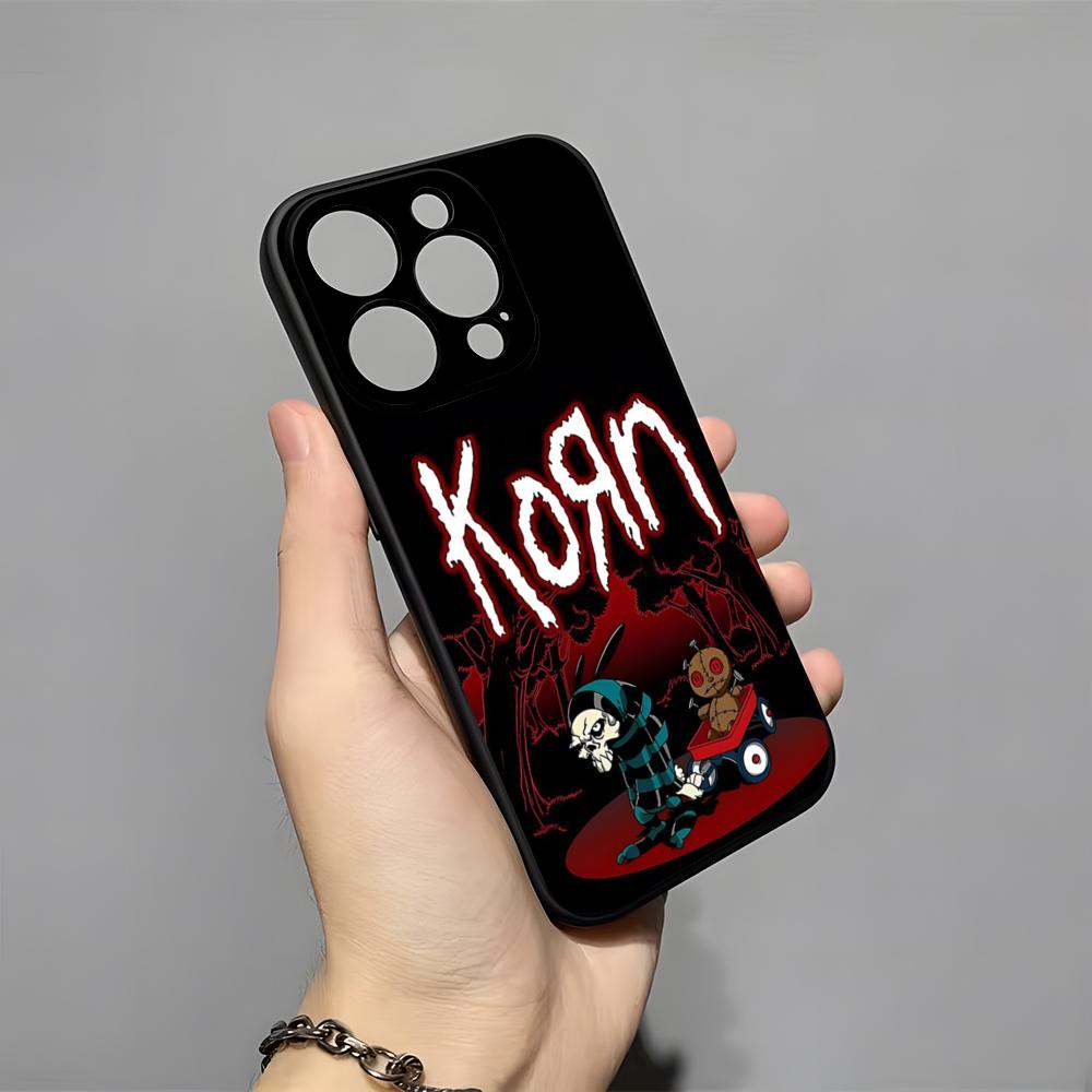 Чехол для телефона K-Korn Hot Metal Rock Band для IPhone 17 Pro Max 16 15 14 Pro Max 13 11 X Xs Xr 8 7Plus Силиконовый чехол