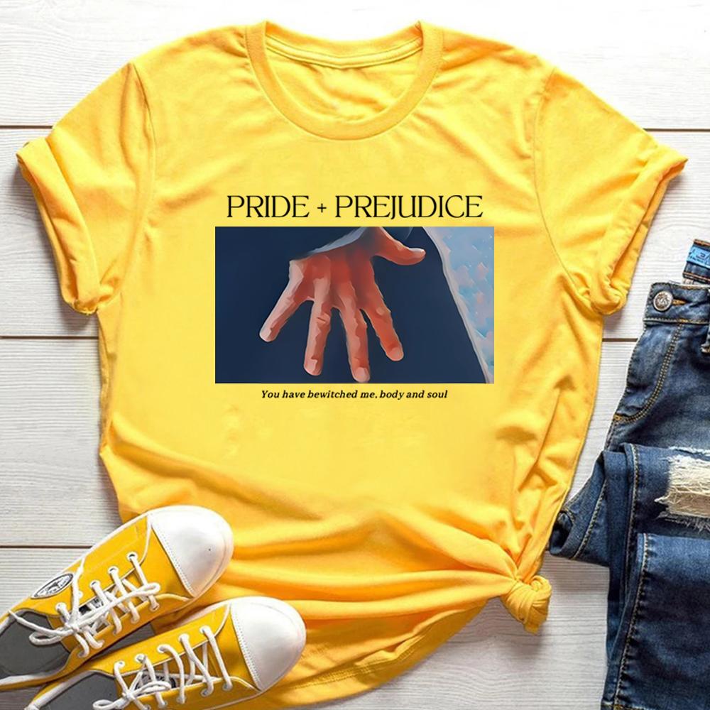 Pride and Prejudice Tshirt Hand Flex Scene Y2K 90s Tee Jane Austen Literary Shirt Pemberley Book Lover Tshirt Feminist Booktok