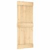 VidaXL Sliding Door and Hardware Kit 80x210 Cm Solid Pine, Interior Door, Interior Barn Door 3203180
