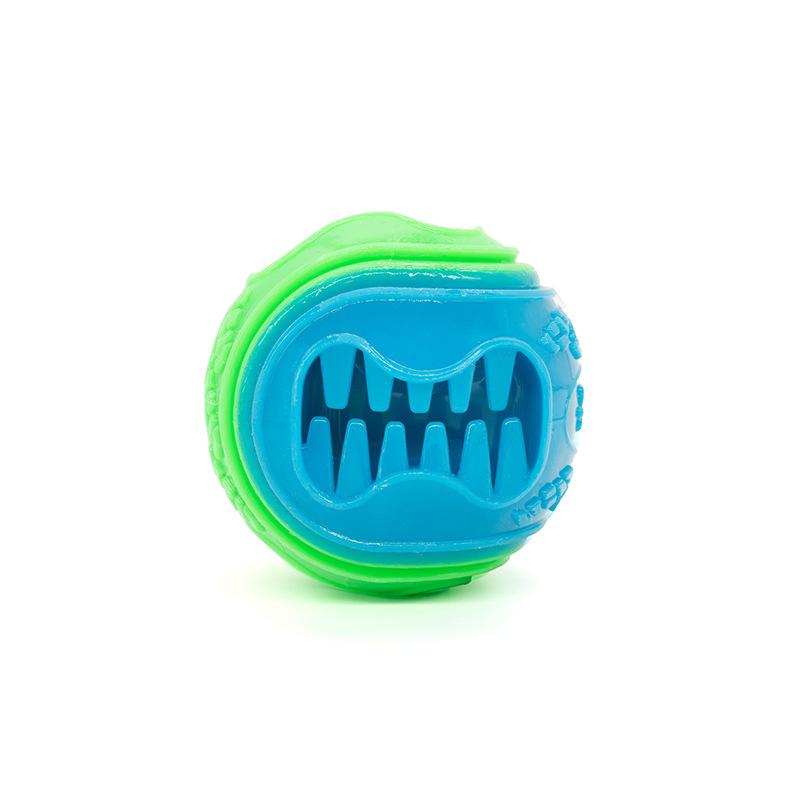 For Hot Pet Toy Dog Teething Bite-Resistant Glow-in-the-Dark Food-Leaking Training Ball TPR
