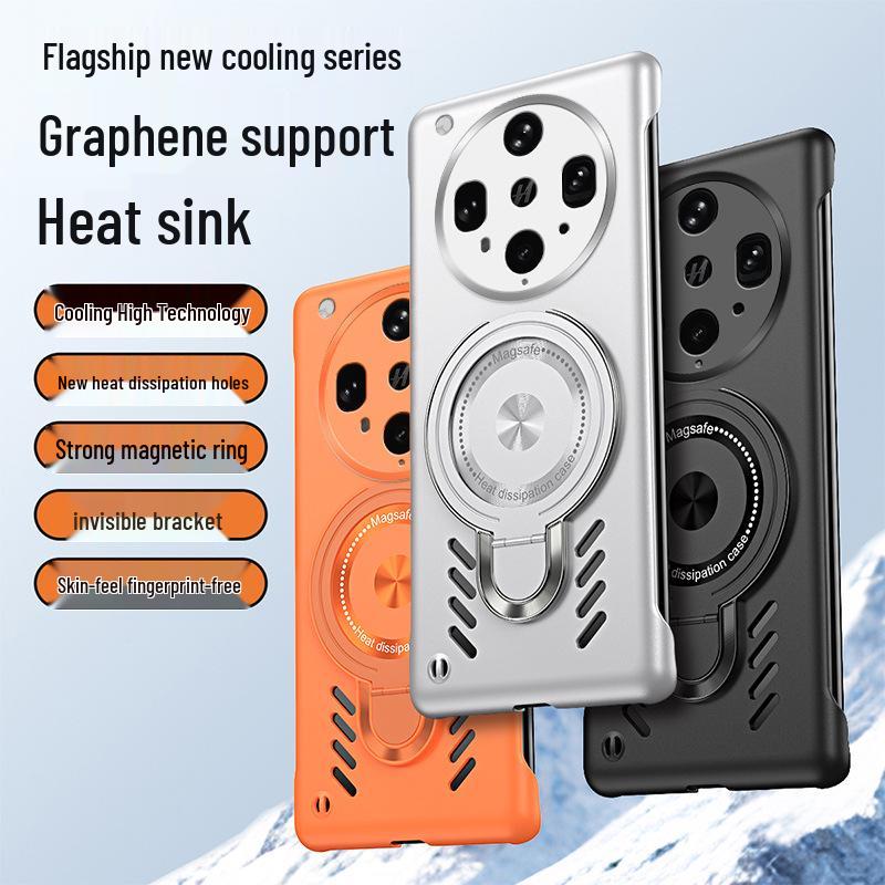 Чехол для телефона OPPO FindX9/Reno14: A5Pro Магнитное охлаждение с невидимой подставкой и защитой GT7p