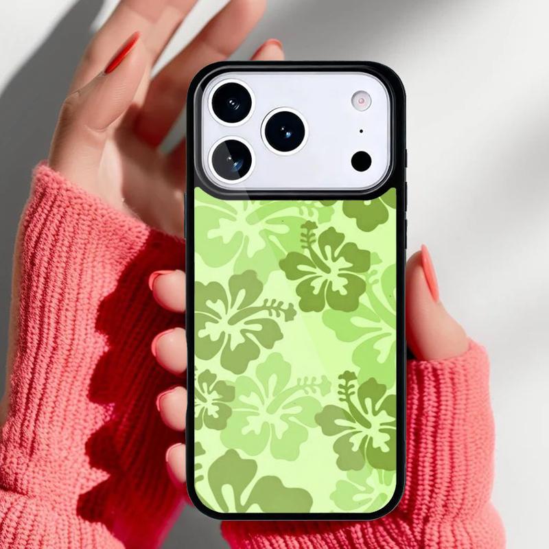 Цветочный гибридный чехол для телефона с цветами гибискуса для iPhone 17 16 15 14 13 Pro Max Задняя крышка для 12 11 Pro Coque