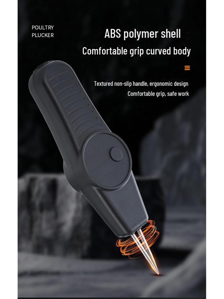 Handheld Electric Poultry Feather Plucking Machine for Chickens, Ducks, and Geese - Home and Commercial Use