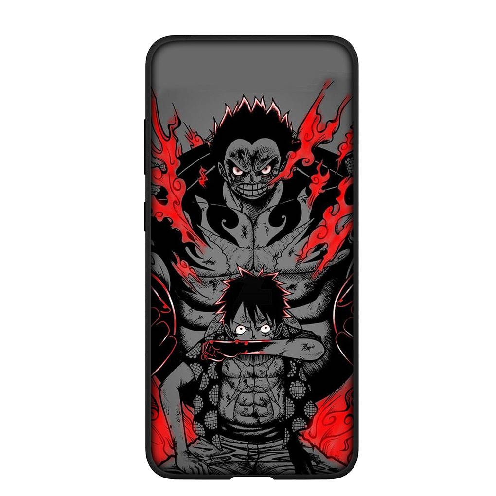 Чехол для телефона Samsung Galaxy S24 S23 iPhone 15 14 Xiaomi Redmi Note 13 12 11 8 10 9 Pro Max X XR OPPO A15 Huawei Anime Luffy Gear 5 One Piece Cover