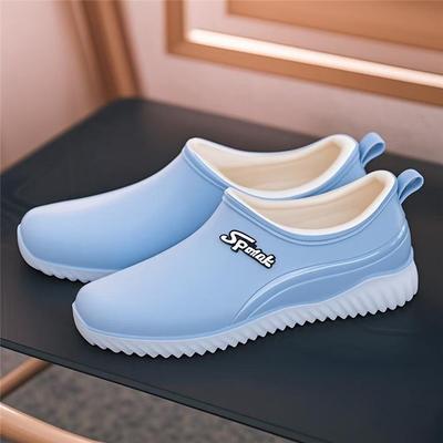 Женские уличные модные нескользящие и теплые хлопковые короткие резиновые дождевые сапоги