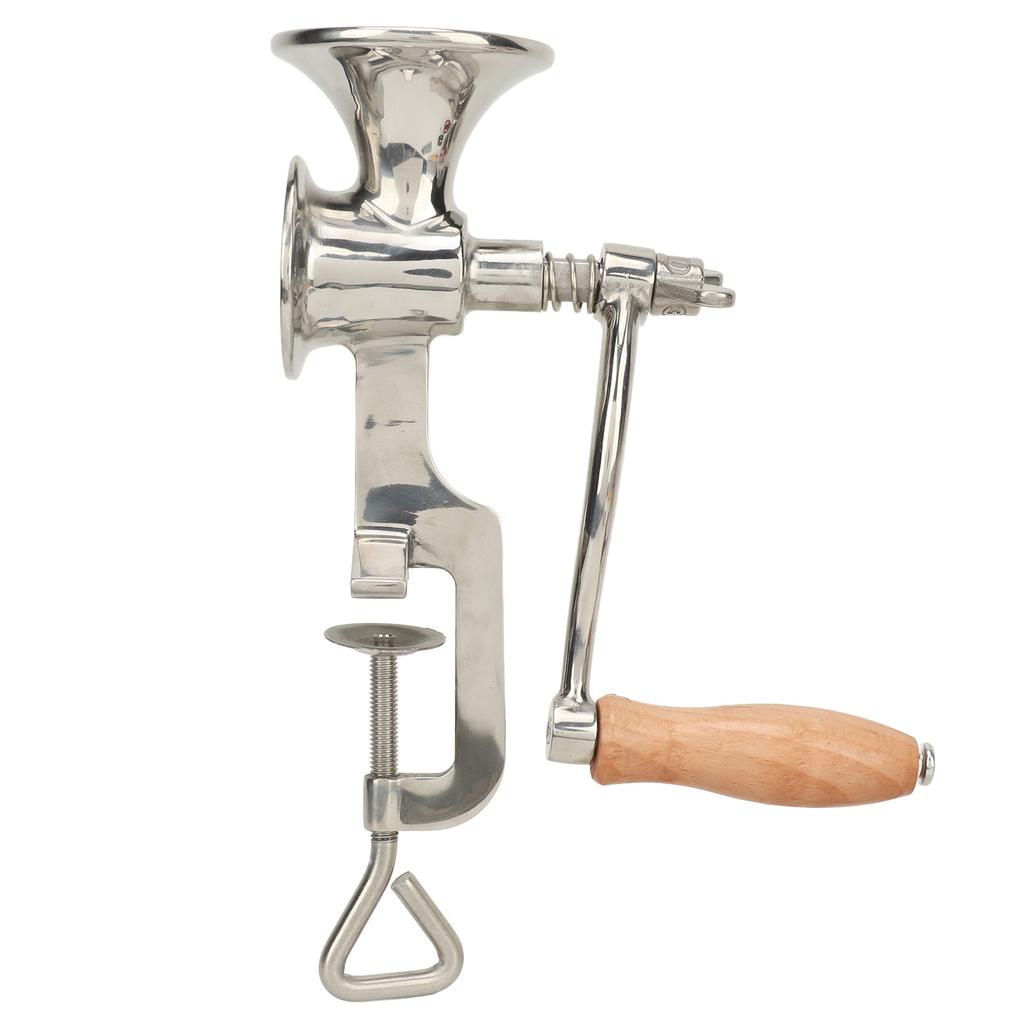 Ручная зерновая мельница из полированной нержавеющей стали марки 304 с регулируемой грубостью помола