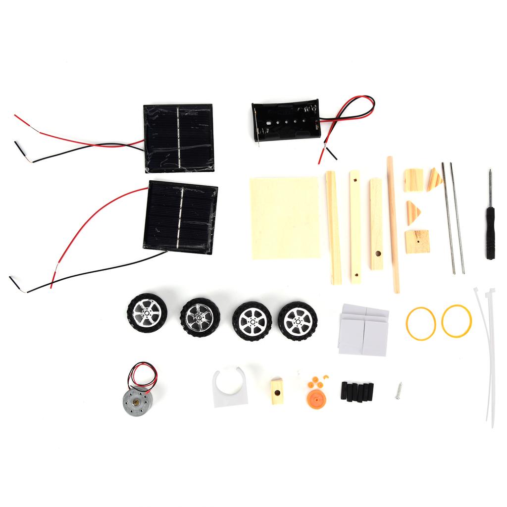 DIY Solar Power Science Car Educational Electric Motor Assembly Science Experiment Solar Power Car