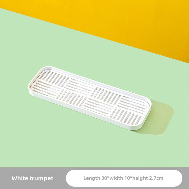 Двухслойный прямоугольный пластиковый поднос для сухого заваривания чая и использования на кухне