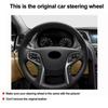 Ручная обшивка руля автомобиля для Hyundai Azera 2012 -2015 2016 2017