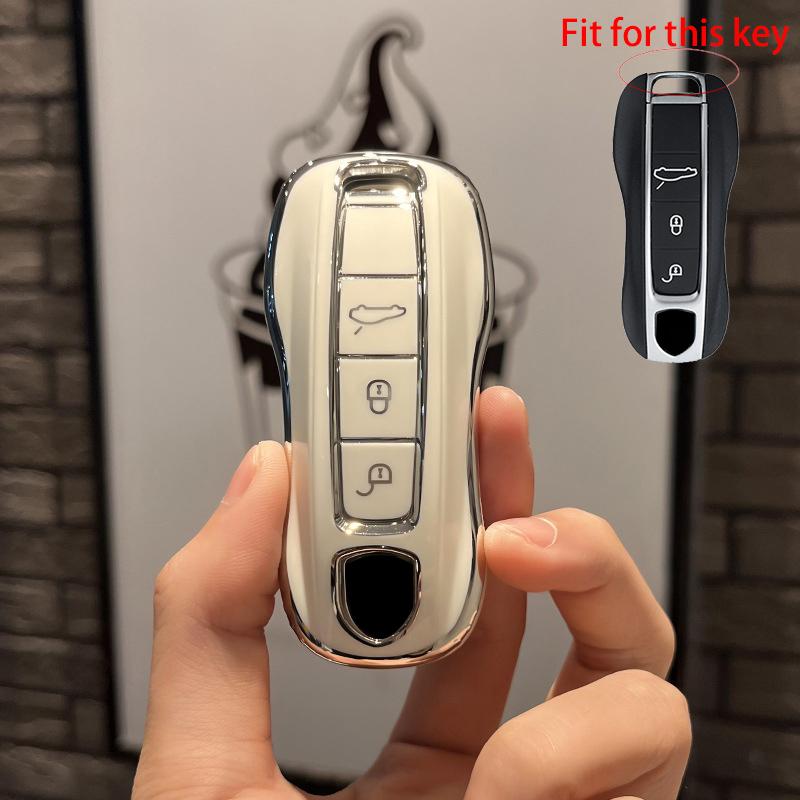 Мягкий чехол для ключей из ТПУ для Porsche 911 970 997 991 996 958 918 991 Panamera Carman Macann Bobst Cayenne Boxster с дистанционным управлением