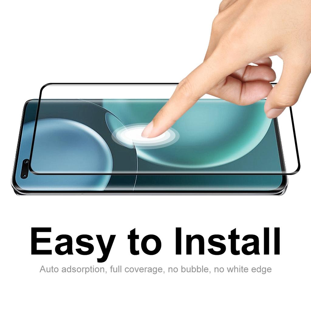 ENKAY HAT PRINCE 2Pcs/Set for Honor Magic4 5G/Magic4 Ultimate/Magic4 Pro 3D Curved Side Glue Tempered Glass Support Fingerprint Unlock