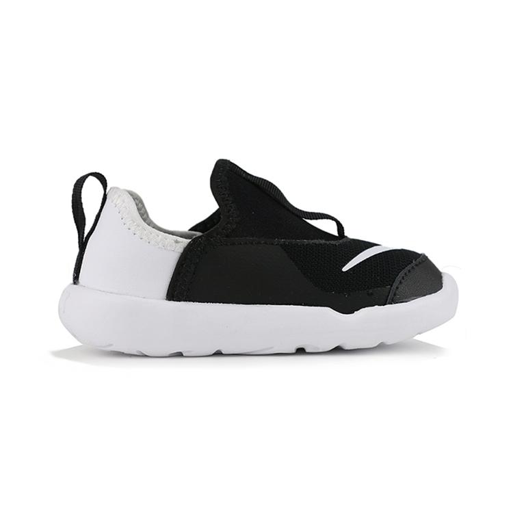 Nike Кроссовки Lil' Swoosh Низкие Спортивные Повседневные Черно-белые для Младенцев и Малышей AQ3113-001