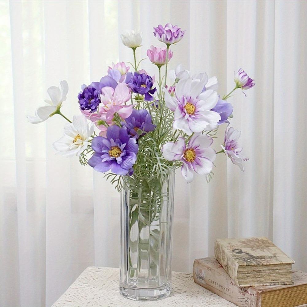 3 шт. искусственные цветочные цветы галсанг яркие роскошные большие шелковые ветки галсанг не выцветают искусственные растения для свадьбы дома вечеринки в помещении на открытом воздухе декор