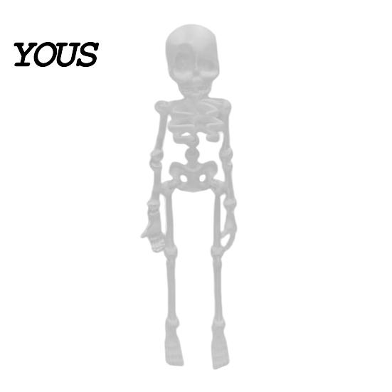 Poseable Skeleton Magnet 3D Printed Refrigerator Magnet, Figurine with Movable Joints, Halloween Gothic Fridge Decoration Spooky