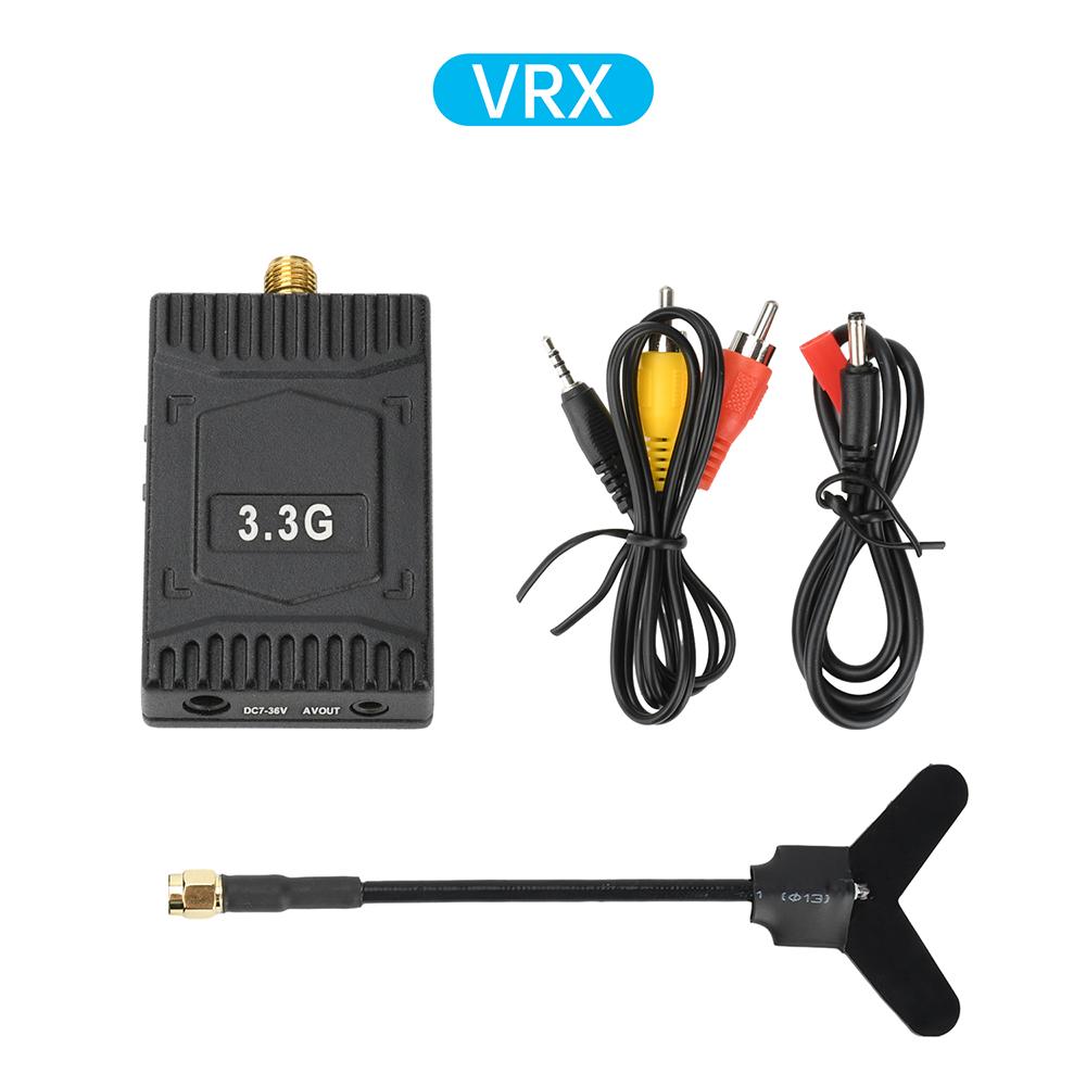 3.3GHz 4W FPV Video Transmitter VTX/VRX Analog Mapping Module Wireless Audio/Video Transmitter and Receiver for FPV RC Racing