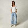 Long Pants Casual Fashion Solid Colour Loose Mid Waist Straight Women's Jeans