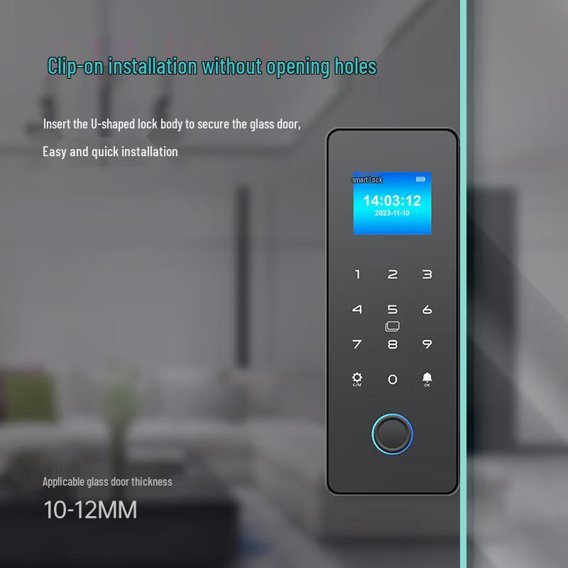 Modian P10F Smart Glass Door Lock CN plug (adapter included)