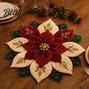 Рождественский centerpiece для стола Швейный праздничный DIY-набор Тканевый Декор Пуансеттия Стеганый Цветок Пэчворк Орнамент Материалы