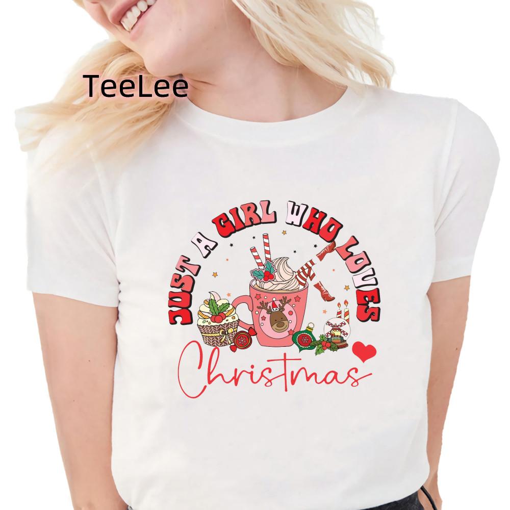 Cute Pigs Tshirt Unisex Clothing Printed New Merry Christmas Tshirt Funny Santa Casual Tops Fashion Graphic Tshirt Clothes