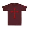 Deus Vult Knights Templar Red Cross Crusader Jesus Vintage Unisexs Cotton TShirt