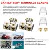 Battery Terminals, 0/2/4/8/10 Gauge Battery Terminal Connectors With Shims And Protective Covers, Suitable For Car, Marine And Truck Conversions