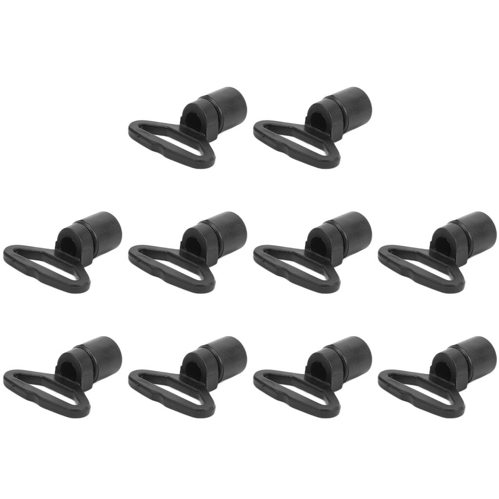 10 Pcs Elastic Rope Buckle 2.5mm Plastic Ring Lightweight Durable Hook for Kayak Canoe Boat