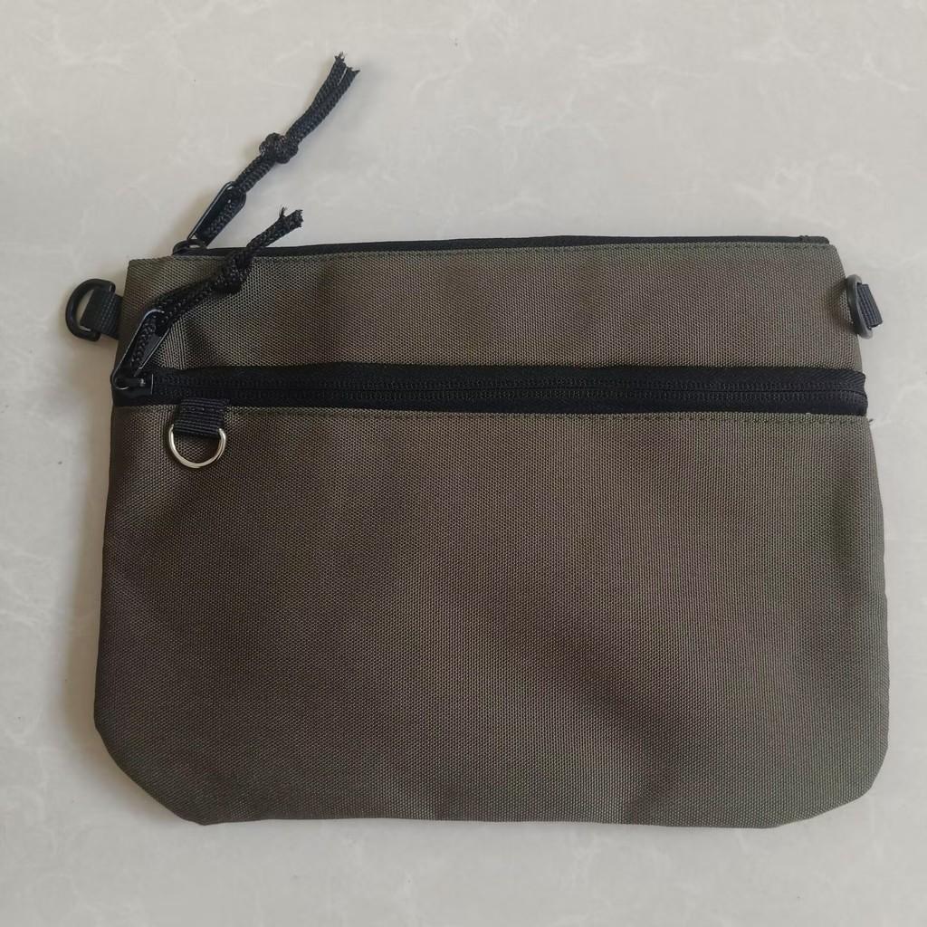 Mens Casual Nylon Crossbody Bag With Stitch Detailing For Travel And Everyday Use