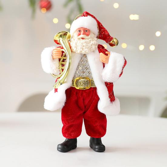 Christmas Santa Claus Doll Decoration Handcrafted Home Office Xmas Tree Santa