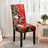 2026 Christmas Chair Cover Full Package Applicable Decoration Elastic Chair Covers High Back Dining Chair Cover Atmosphere