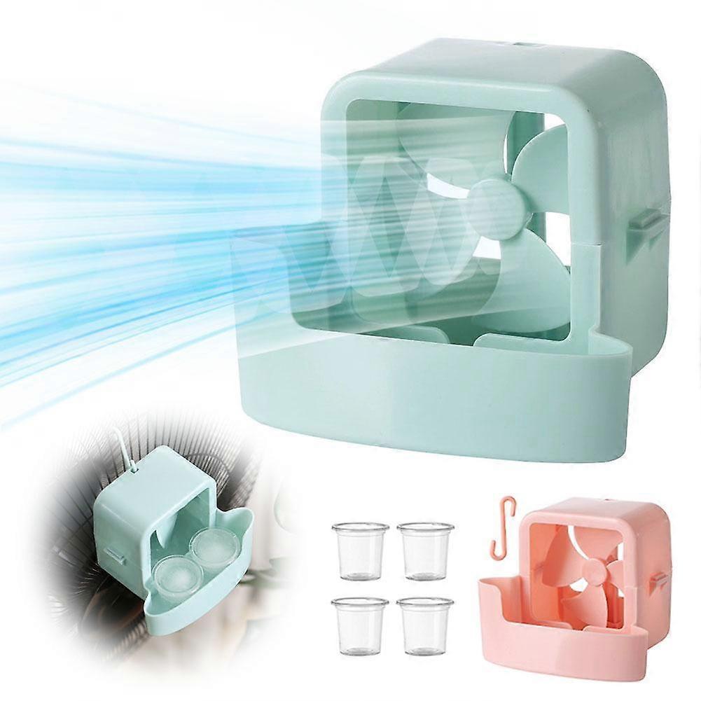 Hanging Ice Cooling Fan No Drill Mount Space Saving Quiet Home Office