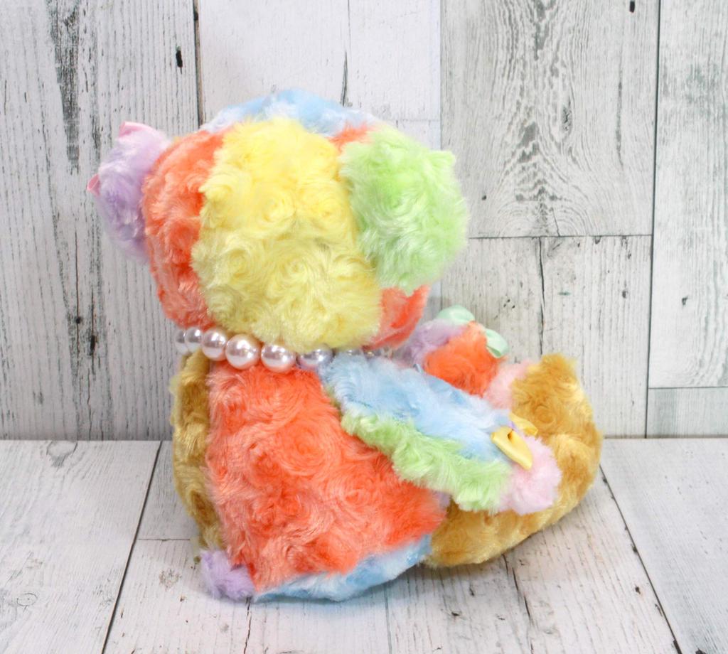 Takeoff Illumi Kawaii Bear Plush Toy In Pastel