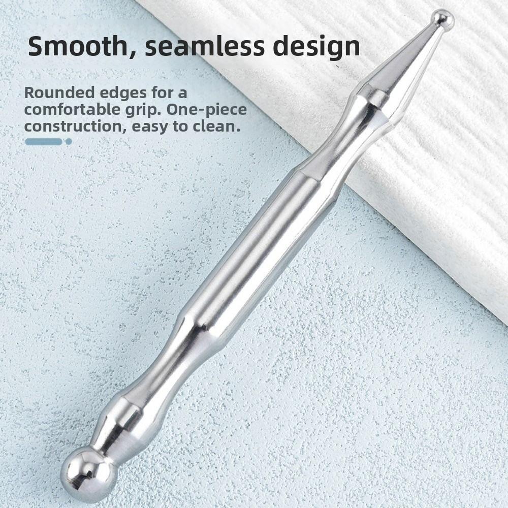 Self-Care Tool Acupuncture Pen Dual Head Design Dual Head Massager Acupressure Bar  Facial Care