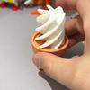 Декорация для рожка с мороженым Имитация Реалистичная 3D-печатная модель десерта для детских ролевых игр Милый реквизит для пекарни Уникальный подарок для любителей еды