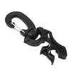 1Pc Outdoor Scuba Diving Double BCD Low Pressure Hose Clip Holder with Snap Hook Buckle(Black)