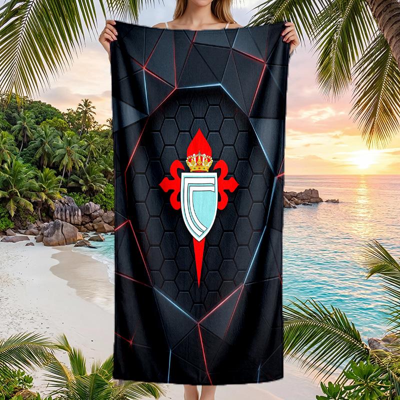 Celta Vigo FC print Quick Dry Beach Towel Microfiber Absorbent Portable Travel Swimming Towel