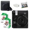 Instax Instant Camera Instax Mini99 Black 40 Sheets of Film Case Deco Roule Pen USB Adapter & & & & (total 6-piece Set)