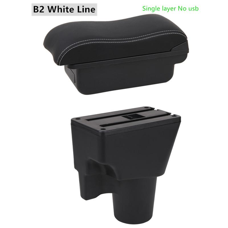 For KIA Picanto Armrest Box Central Store Content Box with Cup Holder Products Interior Car-styling Accessory