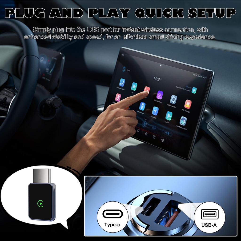 CP029-9 Умный проводной в беспроводной адаптер CarPlay для автомобиля