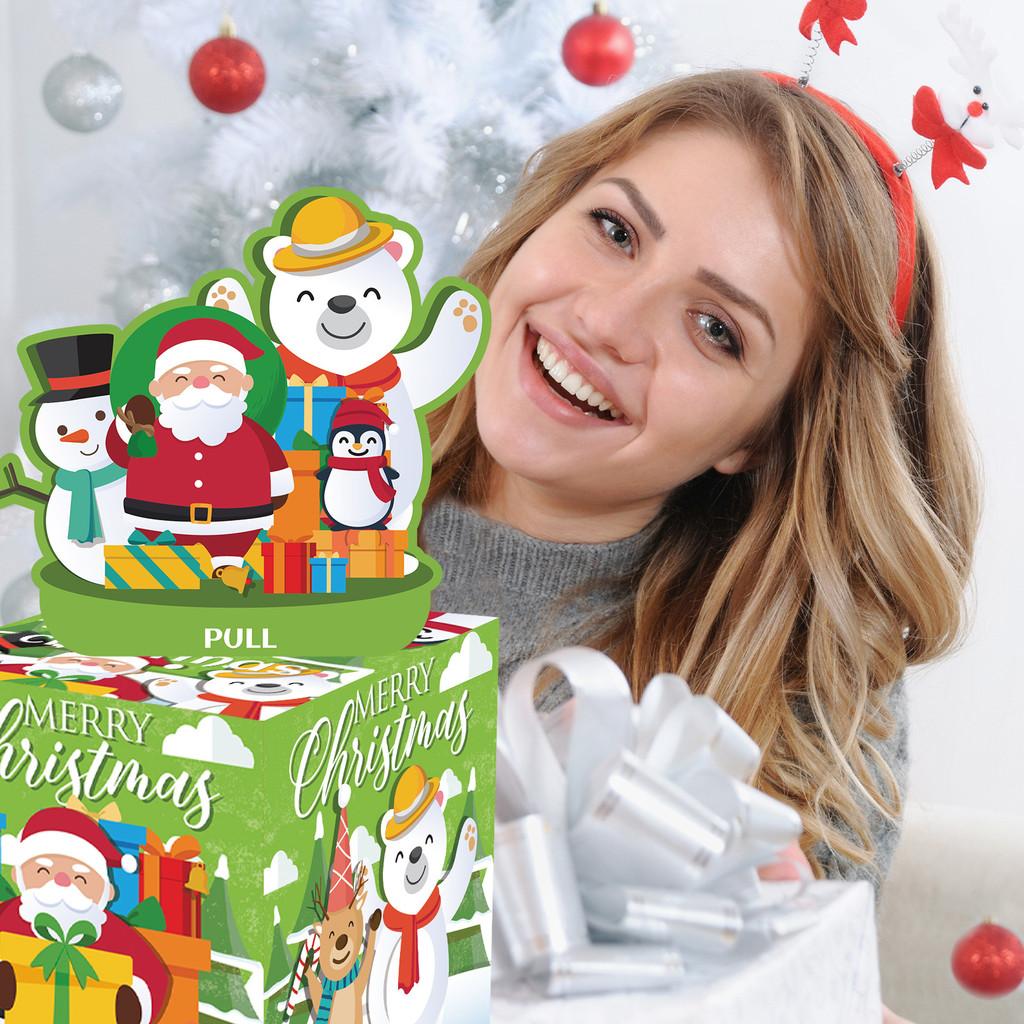 Рождественский Пингвин Снеговик Декорация для Вечеринки Подарочная Коробка Для Празднований