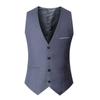 2023 Youth Korean Men's Non-Hooded Single-Breasted Slim Casual Vest