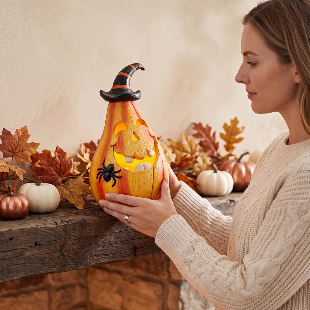 Dowmoo Halloween Pumpkin Decoration Holiday Party Atmosphere Decoration Creative Home Arrangement Halloween Ornament