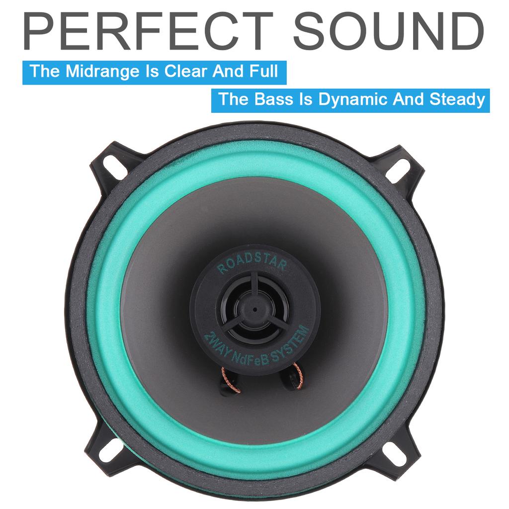 1pcs 5 Inch 100W Car HiFi Coaxial Speaker Vehicle Door Auto Audio Music Stereo Full Range Frequency