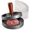 1PC Non-Stick Burger Press Patty Maker Metal Hamburger Mold for Beef Cheese Veggie Burger Making Suitable for BBQ Grill Cooking
