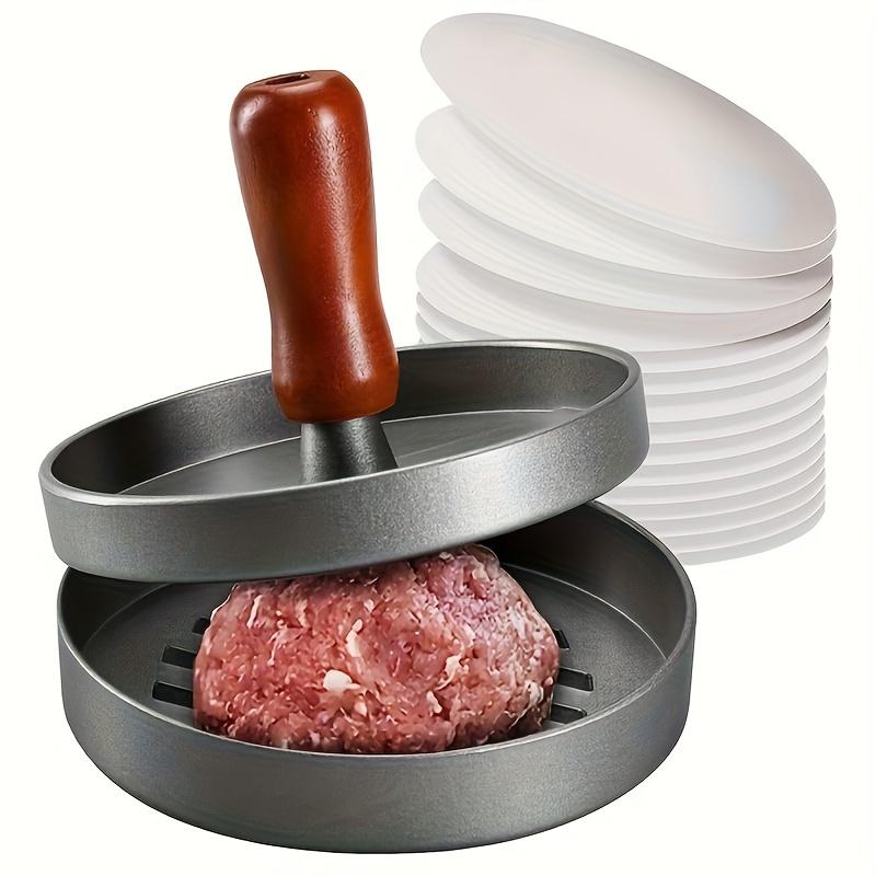 1PC Non-Stick Burger Press Patty Maker Metal Hamburger Mold for Beef Cheese Veggie Burger Making Suitable for BBQ Grill Cooking