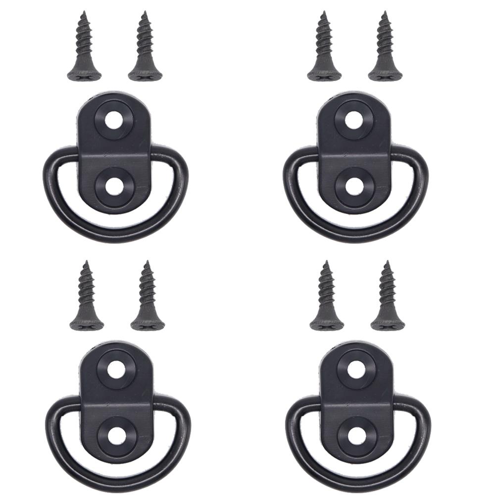 4 комплекта, аксессуары для напольных крючков для багажника, напольная сетка для багажника, крепежный крючок, кольцевая петля, комплект для крепления сетки для плоского экрана